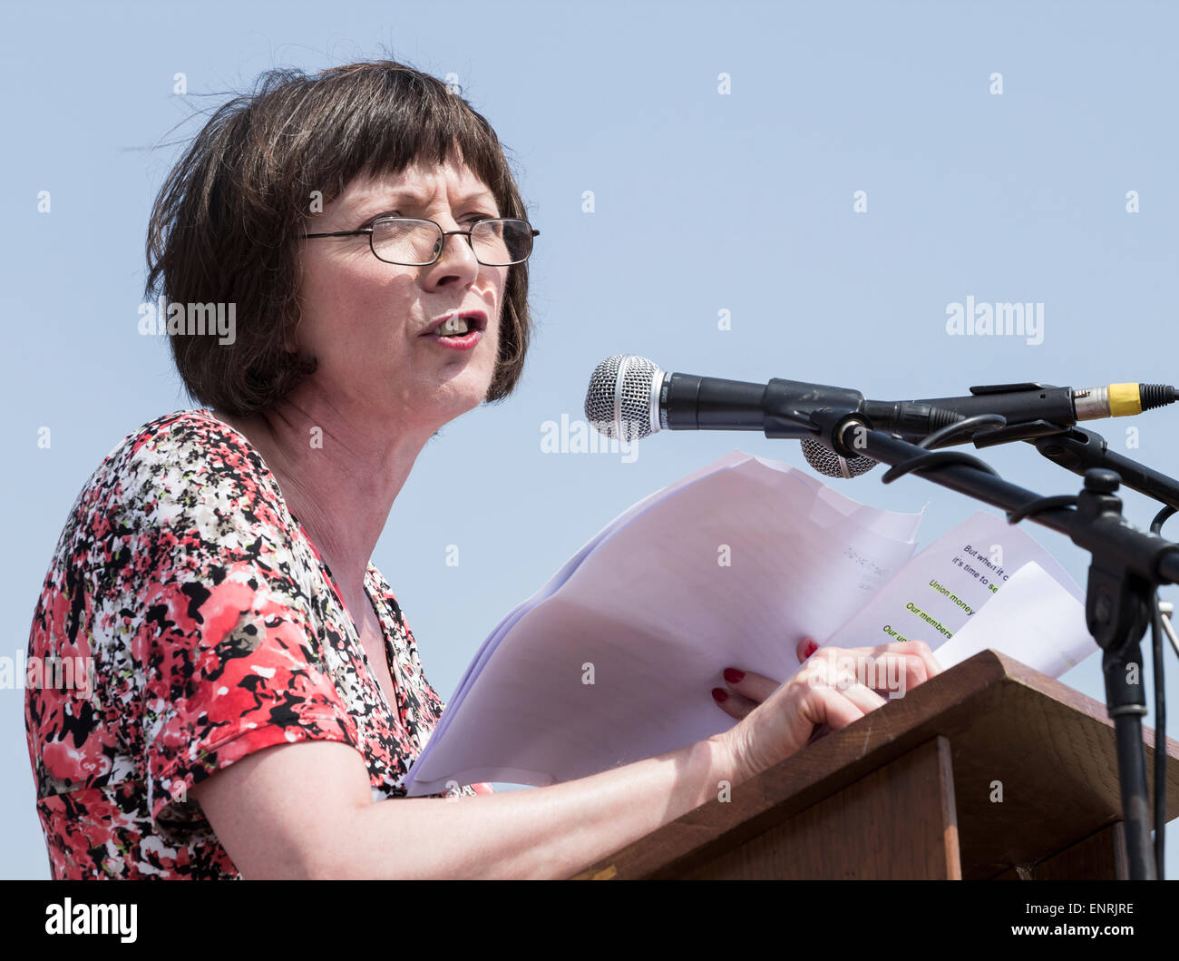 Frances O`grady, General Secretary of the British Trades Union Congress (TUC) Stock Photo